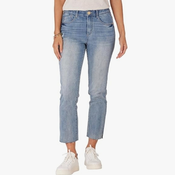 Democracy Denim - Democracy Ab Technology Straight Leg Jeans With Raw Hem New With Tags